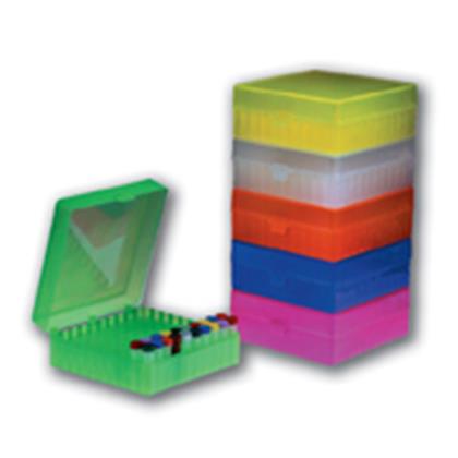 1-2ml Neon StarStore Box - DNA Saklama Kutuları 100 gözlü (Menteşeli, Kilitli Kapaklı)