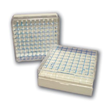 100 Bölmeli Polycarbonate Cryovial Saklama Kutusu (Sıvı Nitrojen)