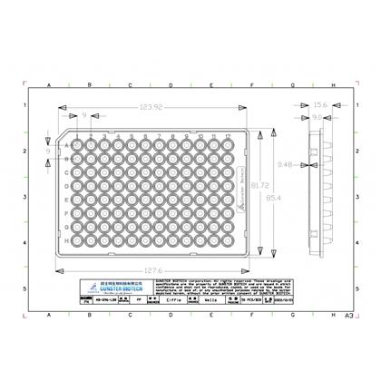 0.1ml Low Profile qPCR 96 Well Plate (sub-semi skirted) (ABI Type) 